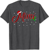 Buffalo Plaid Matching Christmas Pajamas Gifts Funny Matching Family Buffalo Plaid Mimi Christmas Pajama T-Shirt - Dark