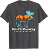 North Conway NH North Conway New Hampshire Moose Mountains T-Shirt - Dark Heather Grey