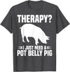 Pot Belly Pig Owner Clothing Pig Harness and Leash Pot Belly Pig Owner Food Toys Supplies Pot Belly Pig Mom T-Shirt - Dark Heather Grey