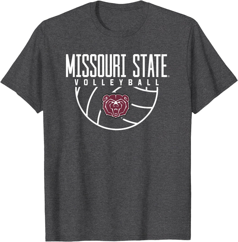 Campus Lab Missouri State University MSU Bears Volleyball Arch T-Shirt - Dark Heather Grey