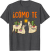 Nerd Ninja Llama Como Te LLamas Spanish Teacher Llama Gift T-Shirt for Men Women Girls Kids - Dark Heather Grey