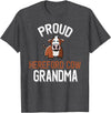 Cute Hereford Cow Family Apparel Proud Hereford Cow Grandma T-Shirt - Dark Heather Grey