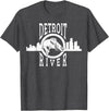 Eternal Angler Detroit River Walleye Fishing T Shirt for Men Women T-Shirt - Dark Heather Grey