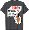 Funny Back to School Sorry My Guinea Pig Ate My Homework School Funny Guinea Pig T-Shirt - Dark Heather Grey