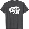 Family & Animals Gifts Daughter Bear - Funny Family T-Shirt Cool Animal Love Tee T-Shirt - Dark Heather Grey