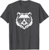 gigi Bear Family Apparel Gigi Bear Face with Sunglasses T-Shirt - Dark Heather Grey