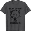Bee Kind Tees Funny College Tests - Bear Down For Midterms T-Shirt - Dark Heather Grey