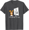 Cute Rabbit Bunny Stop Animal Testing Funny Kawaii T-Shirt in Dark Heather Grey