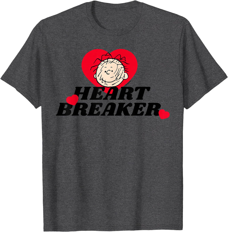 Peanuts Pig Pen Heartbreaker T-Shirt - Dark Heather Grey