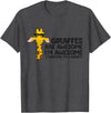 Giraffe Lover Gifts And Tees Giraffes Are Awesome. I'm Awesome Therefore I'm a Giraffe T-Shirt - Dark Heather Grey