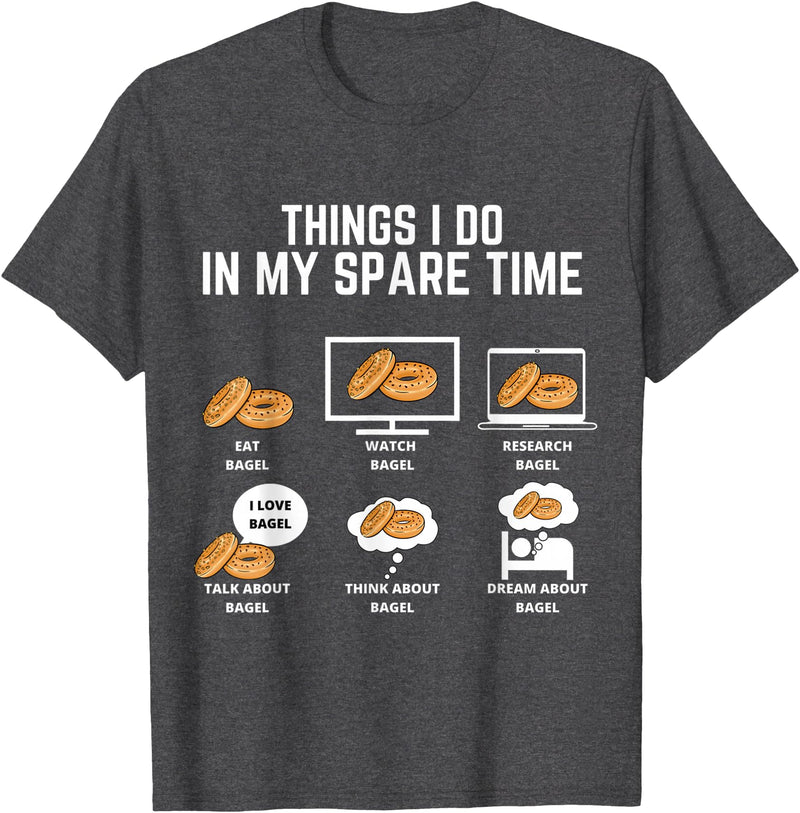Bagel Thing I do in My Spare time Classic T-Shirt - Dark Heather Grey