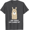 Funny Llama And Alpaca Gifts I Just Really Like Llamas T-Shirt - Dark Heather Grey