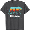 Itasca State Park Minnesota Bear T-Shirt - Dark Heather Grey