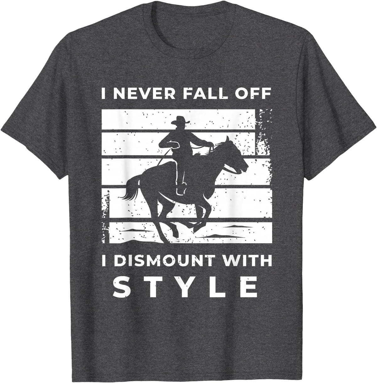 Funny Horse Quote Shirts And Equestrian Gifts Funny Horse Quote Outfit For A Lover Of Horse T-Shirt - Dark Heather Grey