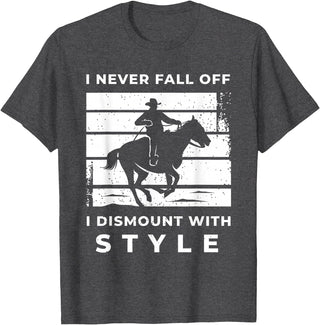 Funny Horse Quote Shirts And Equestrian Gifts Funny Horse Quote Outfit For A Lover Of Horse T-Shirt - Dark Heather Grey