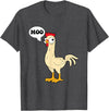 gift creative original father joke humor amusing Chicken - Hen - Fowl - Cow - Funny - Joke - dad Joke T-Shirt - Dark Heather