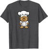 Bear In A Chef Hat - Cute Chef Bear Chef Bear - Cute Bear In A Chef's Hat Bear Chef T-Shirt - Dark Heather Grey