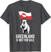 Arctic Polar Bear Greenland Protest Greenland is Not for Sale Arctic Polar Bear T-Shirt - Dark Heather Grey