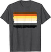 LGBTQ Bear Flag Gay Pride Gift For Men LGBT Papa Mens Gay Pride Month - Gay Flag Bear T-Shirt - Dark Heather Grey