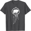 American Indian Shirts by CrushRetro Native American Dreamcatcher Bear Women Men Kids T-Shirt - Dark Heather Grey