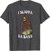 Musical Bears I SLAPPA DA BASS (Bear Playing Bass) T-Shirt - Dark Heather Grey