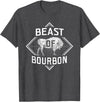 Bison Lover Shirts Beast Of Bourbon - American Bison Buffalo Lover Wildlife T-Shirt - Dark Heather Grey