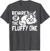 Beware of the Fluffy One - Lionhead Rabbit T-Shirt in Dark Heather Grey