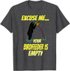 Excuse me your bird feeder is empty apparel Excuse Me Your Bird Feeder Is Empty Graphic Bear T-Shirt T-Shirt - Dark Heather Grey