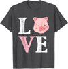 Funny Pig Lover Shirts Love Pigs - Pig Lover Pig Farming Piglet Farmer Farm Animal T-Shirt - Dark Heather Grey