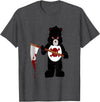 Jujubella Angry Bear Scare Bear Teddy Bear No Kids T-shirt T-Shirt - Dark Heather Grey