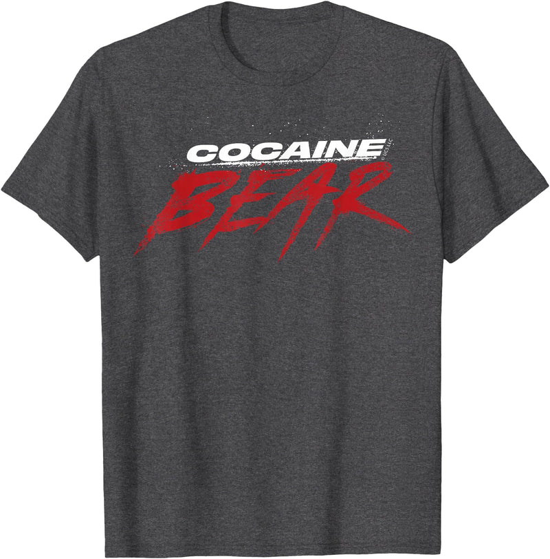 Cocaine Bear Logo T-Shirt - Dark Heather Grey