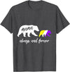 Nonbinary & Genderqueer Mama Bear T-Shirt Cute Nonbinary Mama Bear T-Shirt - Dark Heather Grey