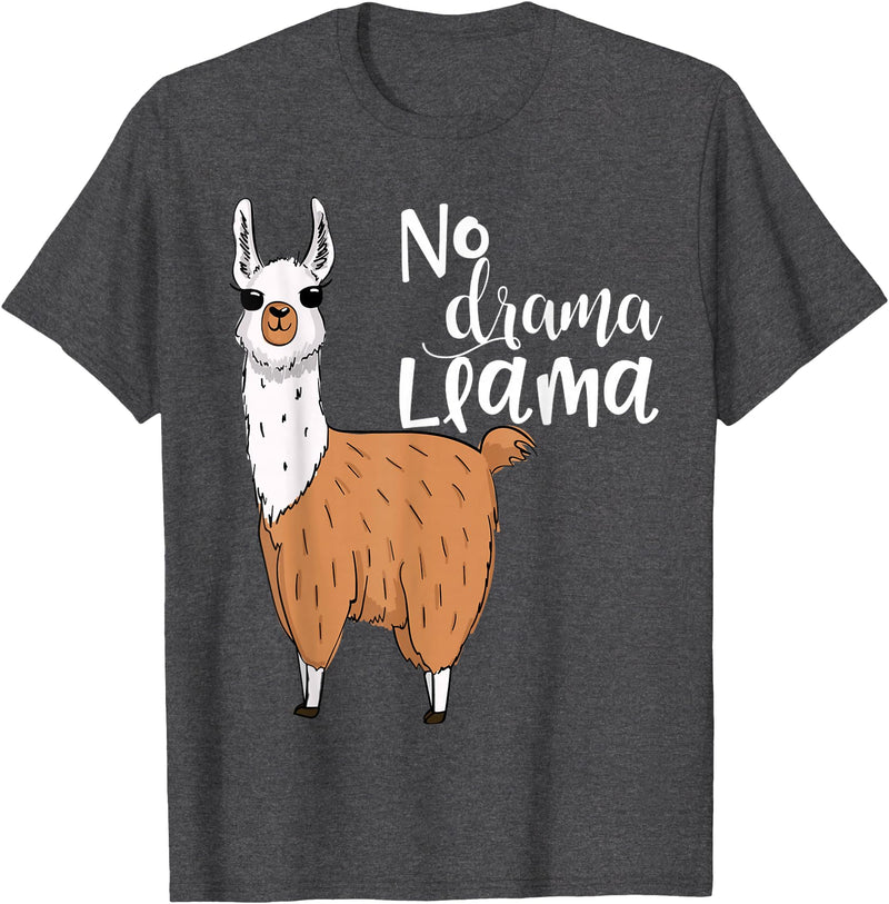 Lama-Kostüm! Lama Pyjama! Kein Drama Lama Llama Costume! Llama Pyjama! No Drama Lama T-Shirt - Dark Heather Grey