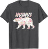 Wildflower Tee Co. Mama Bear Floral Shirt, Mama Bear Watercolor, Floral Mama T-Shirt - Dark Heather Grey