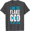 Fish Keeping Fish Tank Lovers Aquarist HS0 Saltwater Aquarium I Am The Flake God To My Fish T-Shirt - Dark Heather Grey