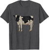 Cows and cattle Drawing of a Holstein cattle T-Shirt - Dark Heather Grey