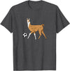 Cute Soccer Llama Tees Soccer Llama Futbol Llama T-Shirt - Dark Heather Grey