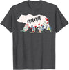 Nana Shirts By No1 Tees Nana Bear Shirt - Nana Bear Water Color Flower Grandma T-Shirt - Dark Heather Grey