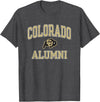 Elite Authentics Colorado Buffaloes Alumni Bold Officially Licensed T-Shirt - Dark Heather Grey