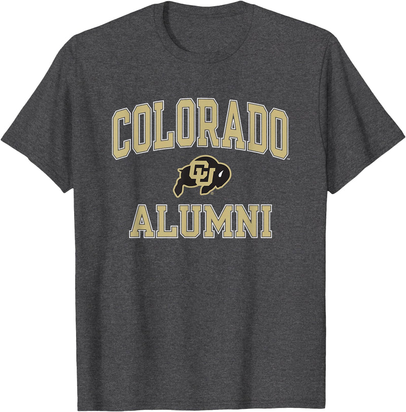 Elite Authentics Colorado Buffaloes Alumni Bold Officially Licensed T-Shirt - Dark Heather Grey