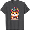 Birthday Hamster for Children Birthday Hamster T-Shirt - Dark Heather Grey