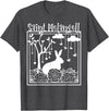 St Melangell Hares Rabbit Owner Catholic T-Shirt in Dark Heather Grey