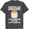 Cute Hamster Design for Men Women Kids Animal Hamster Lover T-Shirt - Dark Heather Grey