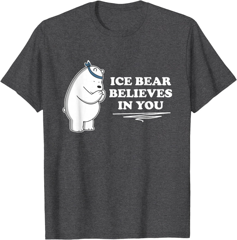 Mens Ice Bear Shirt Mens Ice Bear Tshirt Animal Gift Tee T-Shirt - Dark Heather Grey