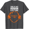 Halloween Costume by Marcus4 Tees Co. This Is My Human Costume I'm Really A Toad Halloween Kids T-Shirt - Dark Heather Grey