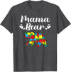 Mama Bear Autism Awareness Mom Puzzle Clothing Co Autism Awareness Mama Bear Proud Autistic Mom T-Shirt - Dark Heather Grey