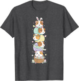 Guinea Pig Lovers Easter Day Costume for Boy Girl Funny Guinea Pig Easter Egg Kids Mens Womens Easter Day T-Shirt - Dark Heather Grey