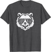 grandpa Bear Family Apparel Grandpa Bear Face with Sunglasses T-Shirt - Dark Heather Grey