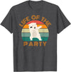 Christmas party cute bear dab dancing Life of the party, dabbing polar bear, birthday, Christmas T-Shirt - Dark Heather Grey