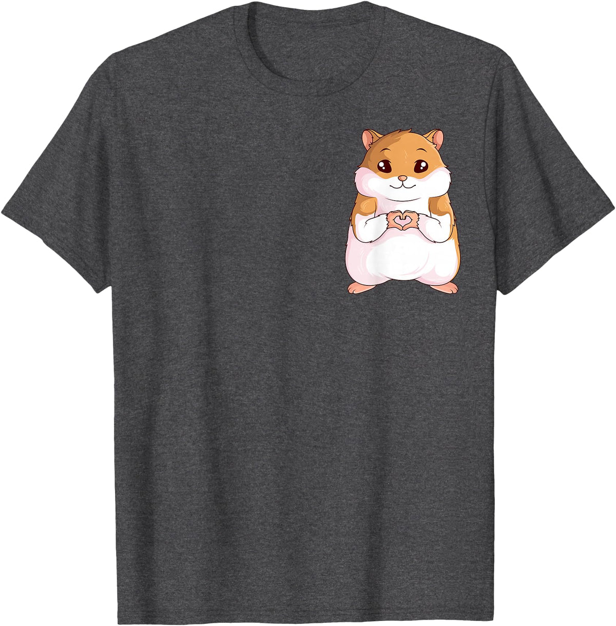 Hamster Children Boys Girls T-Shirt - Dark Heather Grey